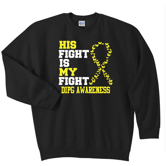 "His Fight Is My Fight" Crewneck Sweatshirt YOUTH