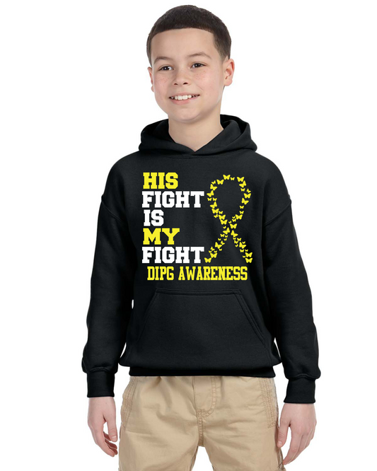 "His Fight Is My Fight" Hoodie YOUTH